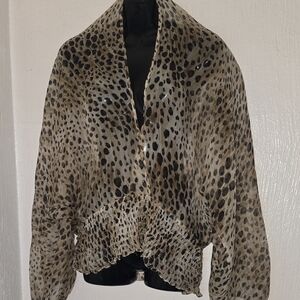 Marciano Leopard Print Tunic - Brown and Black
